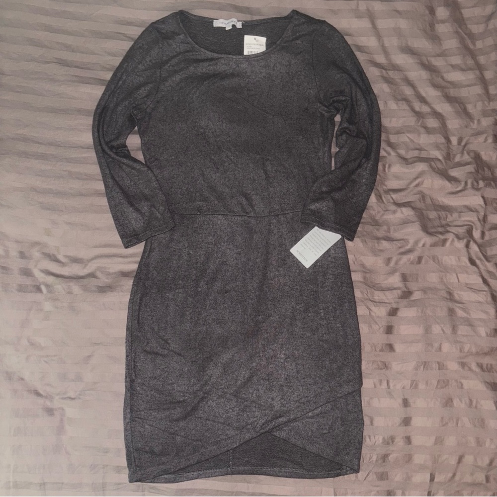 Elegant Dark Grey Dress by The Vanity Room